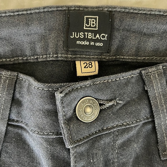 Just Black Dark Grey Stretch Ankle Jean - Picture 3 of 7